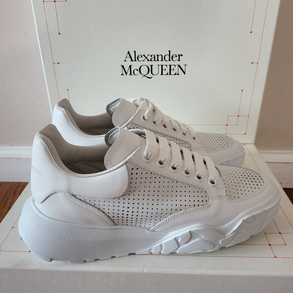 Alexander McQueen White Athletic Shoes - Picture 3 of 11